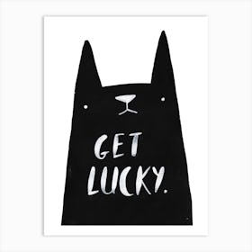 Get Lucky Cat Art Print