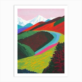 Denali National Park And Preserve 1 United States Of America Abstract Colourful Art Print