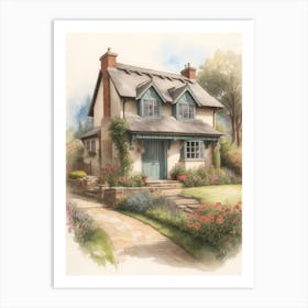 Cottage In The Country 3 Art Print