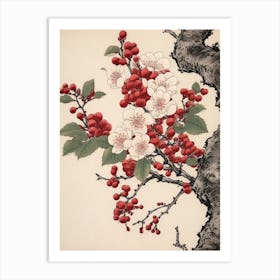 Sakura Cherry Blossom 2 Vintage Japanese Botanical Art Print