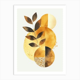 Abstract Gold Canvas Print 2 Art Print