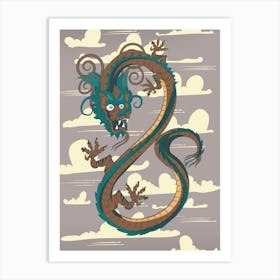 Dragon In The Sky Art Print