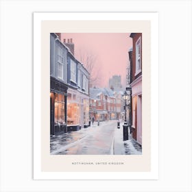 Dreamy Winter Painting Poster Nottingham United Kingdom 2 Art Print