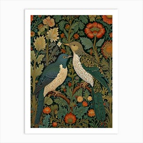 William Morris Two Birds On A Branch 1 Art Print