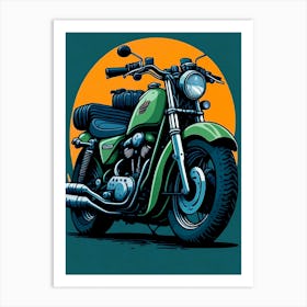 Motor Bike Art Print