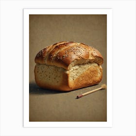 Bread With A Brush Art Print