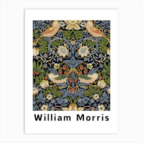 William Morris Floral Illustration 1 Art Print