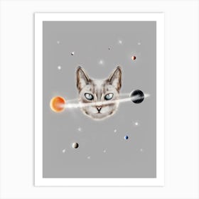 Cat Planet Art Print