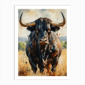 Bull 1 30x40in 8640x11520px 19 Art Print