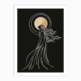 Moon Goddess Art Print