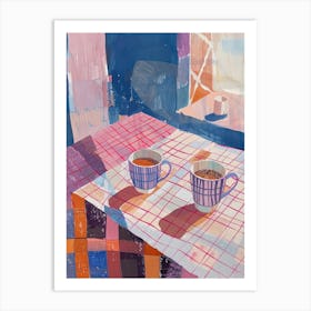 Pink Breakfast Food Porridge 2 Art Print