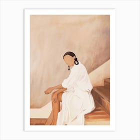 Lady in Waiting Art Print