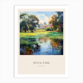 Royal Park Melbourne Australia 3 Vintage Cezanne Inspired Poster Art Print