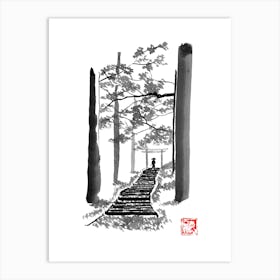 Samurai Trek Art Print