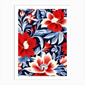 Russian Floral Pattern 2 Art Print