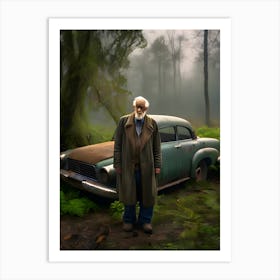 Old Man In The Woods Art Print