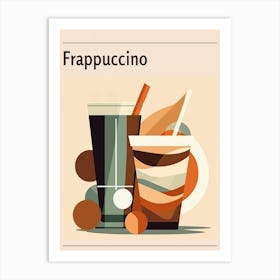 Frappuccino Midcentury Modern Poster Art Print