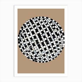 Black And White Mosaic Art Print