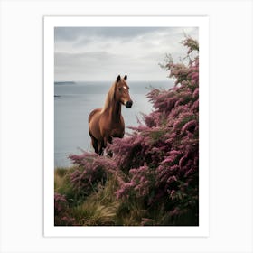 Horse On The Beach Art Print