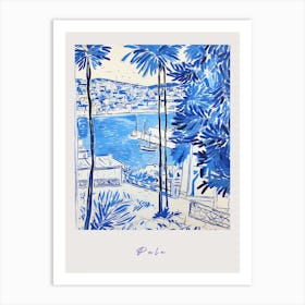 Pula Croatia Mediterranean Blue Drawing Poster Poster