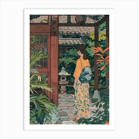 In The Garden Ryoan Ji Garden Japan 9 Art Print