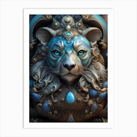 Lion god Art Print