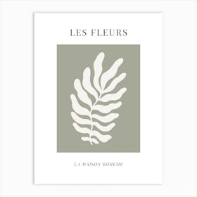 Sage & Cream Les Fleurs Art Print