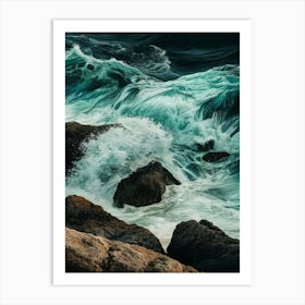 Crashing Waves Landscapes Art Print