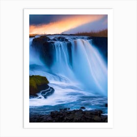 Goðafoss, Iceland Nat Viga Style (2) Art Print