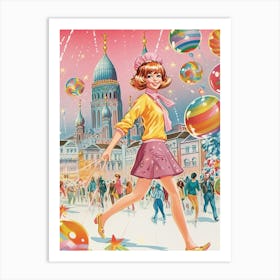 Fantasy Holidays In Italy Kitsch 1 Art Print