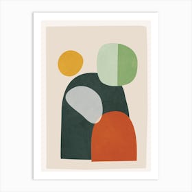 Colorful Abstract Shapes 3 Art Print