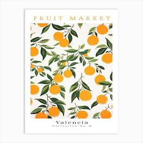 Valencia Orange Fruit Art Print