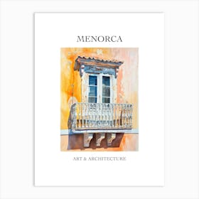 Menorca Travel And Architecture Poster 2 Art Print