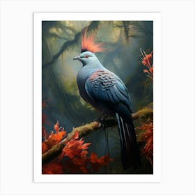 Pigeon Serenade: Jungle Bird Poster Art Print