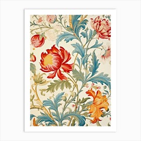 Floral Wallpaper 67 Art Print