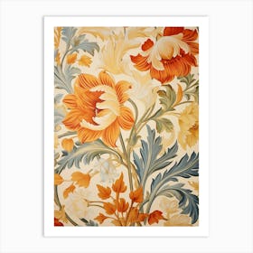 Floral Wallpaper 324 Art Print