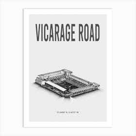 Vicarage Road Watford Fc Stadium Art Print