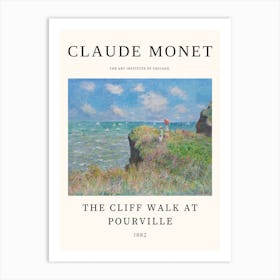 Cliff Walk At Pourville - Claude Monet Art Print
