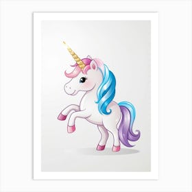 Cute Unicorn Art Print