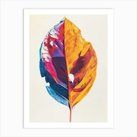 Leaf illustration 2 Art Print