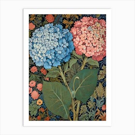 William Morris Hydrangeas Art Print