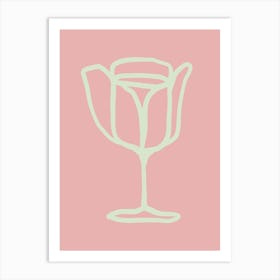 Wine Glass Art Print