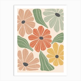 Vintage Flowers Art Print