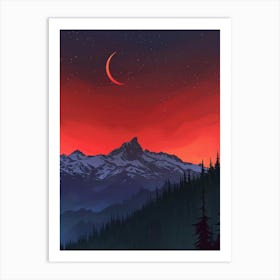 Moon In The Sky 8 Art Print