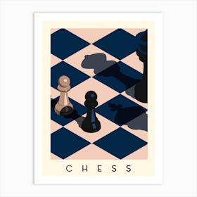 Chess Minimalist Illustration Art Print