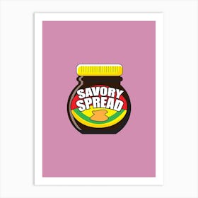 Marmite, Kitchen, Condiment, Art, Cartoon, Wall Print Art Print