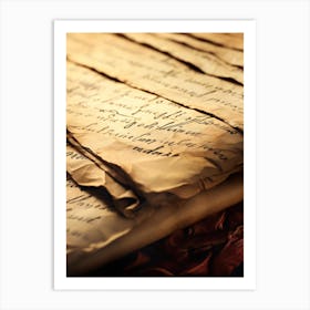 Old Manuscript Art Print