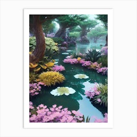 Lily Pond 4 Art Print