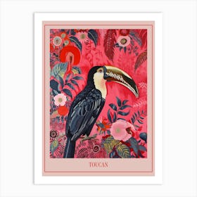 Floral Animal Painting Toucan 2 Poster Art Print