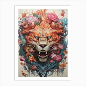 Lion Exployed Affiche